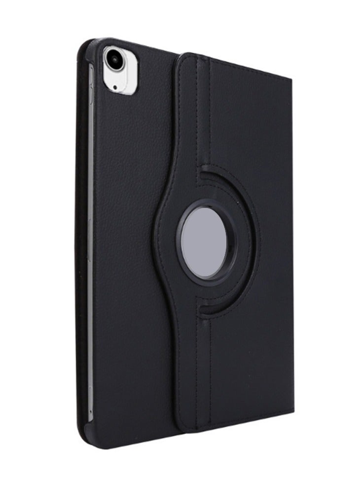 for iPad Air 2025 7th M3 13-Inch Case Cover, Multi-Angle Stand + 366 Rotating Bracket + Shockproof Leather Slim Protective Cover, Black  - Image 1