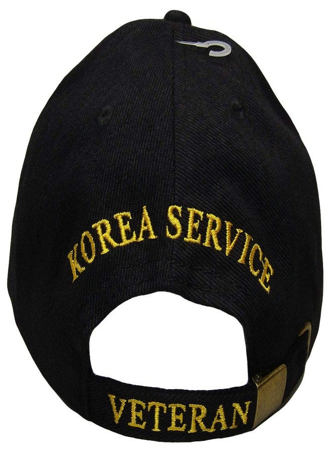 AES Korea Korean War Veteran Proudly Served Embroidered Hat Black Ball Cap EE 0508 - Image 4