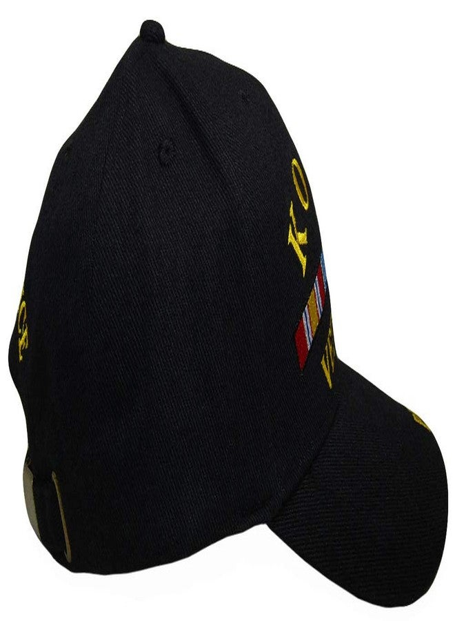 AES Korea Korean War Veteran Proudly Served Embroidered Hat Black Ball Cap EE 0508 - Image 3