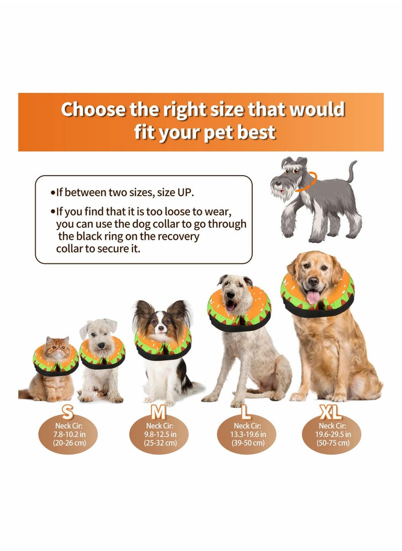 Y&D - Protective Inflatable Dog Recovery Cone Collar for Smal Medium Large Dog, Soft E-Collar Donut Alternative After Surgery Dogs Cats - Prevent from Licking Biting Wound (Small) - Image 1
