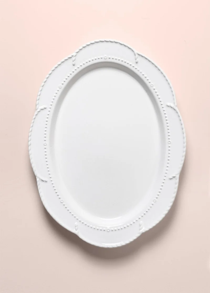 ذا ميا Grande Serving Plate White 41X31 cm GRD0012