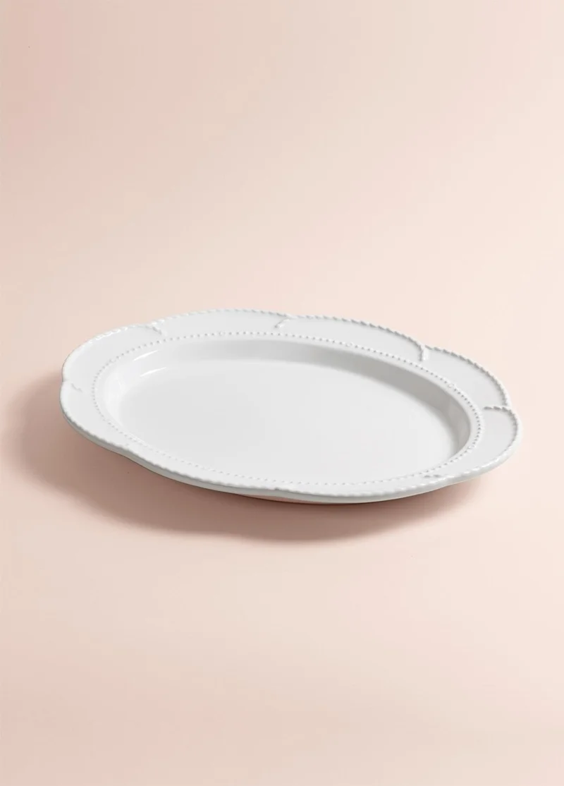 ذا ميا Grande Serving Plate White 41X31 cm GRD0012