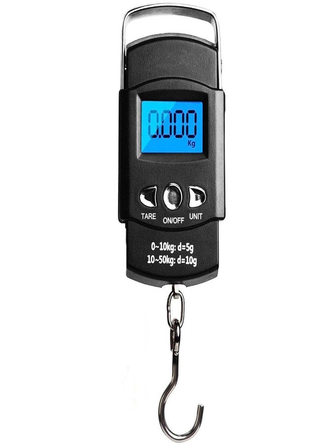 POXEFLIP Handheld LCD Display Electronic Digital Travel Luggage Weighing Scale 50KG ABS Plastic Pocket Electronic Weighing Scale - Image 1