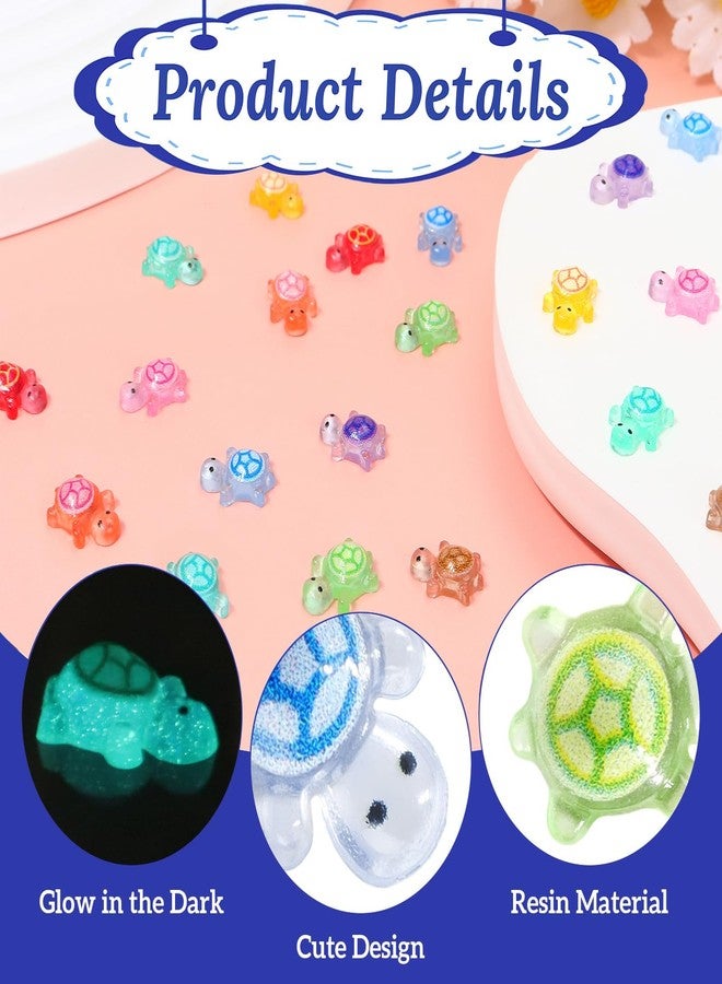 VICROIC 100 PCS Mini Resin Turtle, Miniature Resin Turtles, Tiny Turtle Animals for Dollhouse, Aquarium, Cake Decorations, Fairy Garden Landscape - Image 3