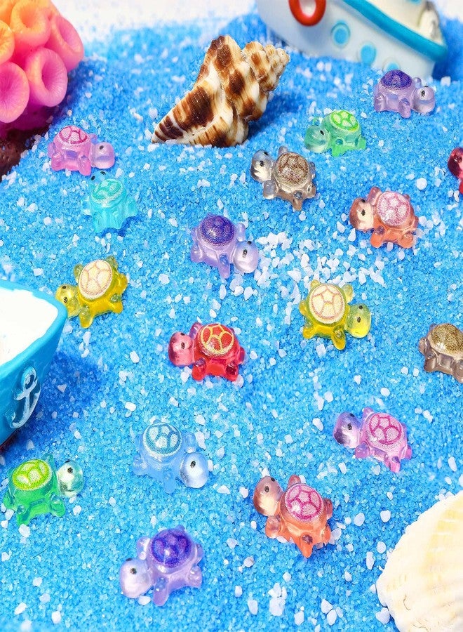 VICROIC 100 PCS Mini Resin Turtle, Miniature Resin Turtles, Tiny Turtle Animals for Dollhouse, Aquarium, Cake Decorations, Fairy Garden Landscape - Image 4