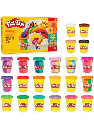 22 Pack Ultimate Color Variety, Bulk Assorted Colors, 2 & 4 Ounce Modeling Compound Cans, Kids Arts & Crafts, Preschool Toys for 2 Year Old Girls & Boys & Up