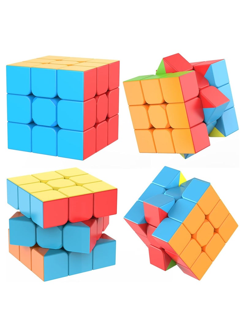 Speed Cube 3x3x3 Stickerless with Cube Tutorial - Turning Speedly Smoothly Magic Cubes 3x3 Puzzle Game Brain Toy for Kids and Adult  - Image 3