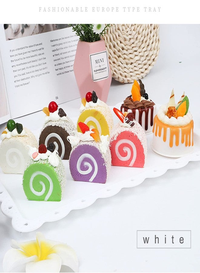 FEOOWV 5 Piece Cake Stand Set with Appetizer Trays Dessert Fruit Snack Tower Tray for Wedding Home Birthday Tea Party Serving Platter - Image 4