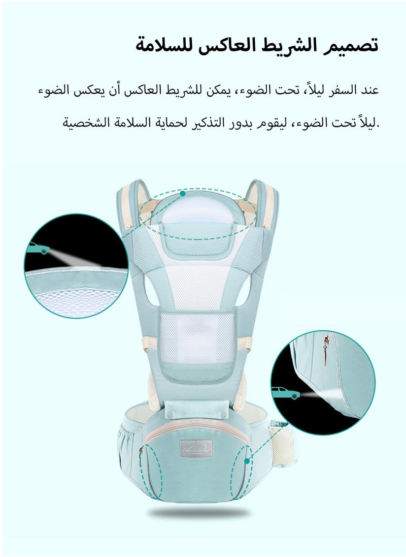 Arabest Baby Carrier Newborn to Toddler Baby Wrap Carrier with Hip Seat Baby Kangaroo Carrier Toddler Infant Baby Holder Carrier for Men/Women Dad Mom (Pink)  - Image 5