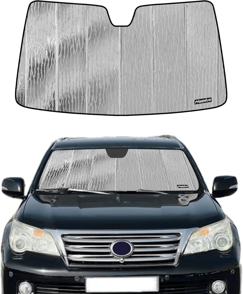 Pigenius Premium Folding Windshield Sun Shade for 2010-2023 Lexus GX460 - Image 1