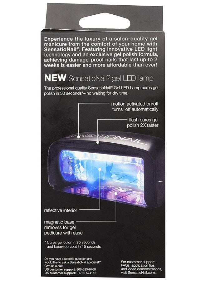SensatioNail مصباح أظافر LED من SensatioNail لطلاء الجل - آمن وسهل الاستخدام مع مصباح تجفيف طلاء الأظافر الأوتوماتيكي - تصميم فائق الحمل - مثالي لتجميل الأظافر والقدمين - Image 3