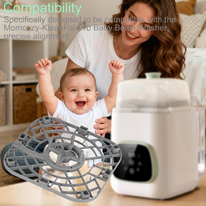Replacement Base Tray for MomCozy KleanPal Pro Bottle Washer, Bottom Tray Compatible with MomCozy Bottle Washer, BPA-Free Baby Bottle Washer Accessories - Image 2