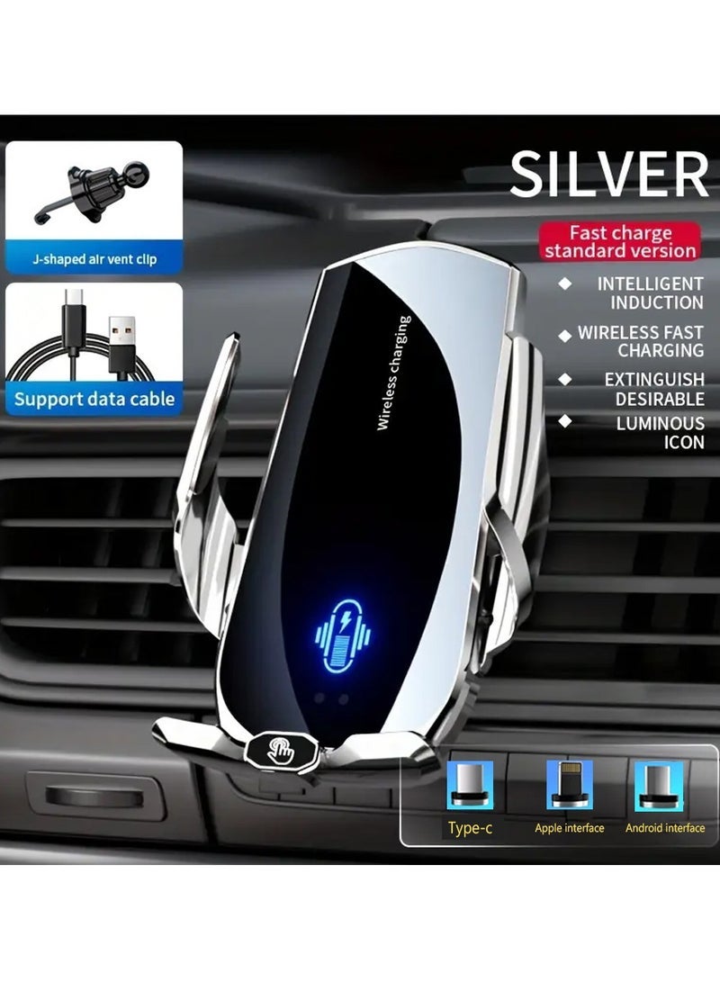 إكس ليفيل حامل الهاتف المحمول للسيارة، فتح/إغلاق تلقائي، حامل هاتف لفتحة تهوية هواء، حامل هاتف سيارة مع مشبك على شكل خطاف وليس حجب هواء، حامل هاتف يناسب سيارة هاتف كبير iPhone 15 16 series، سامسونج S25 S24 S23، شاومي - Image 1