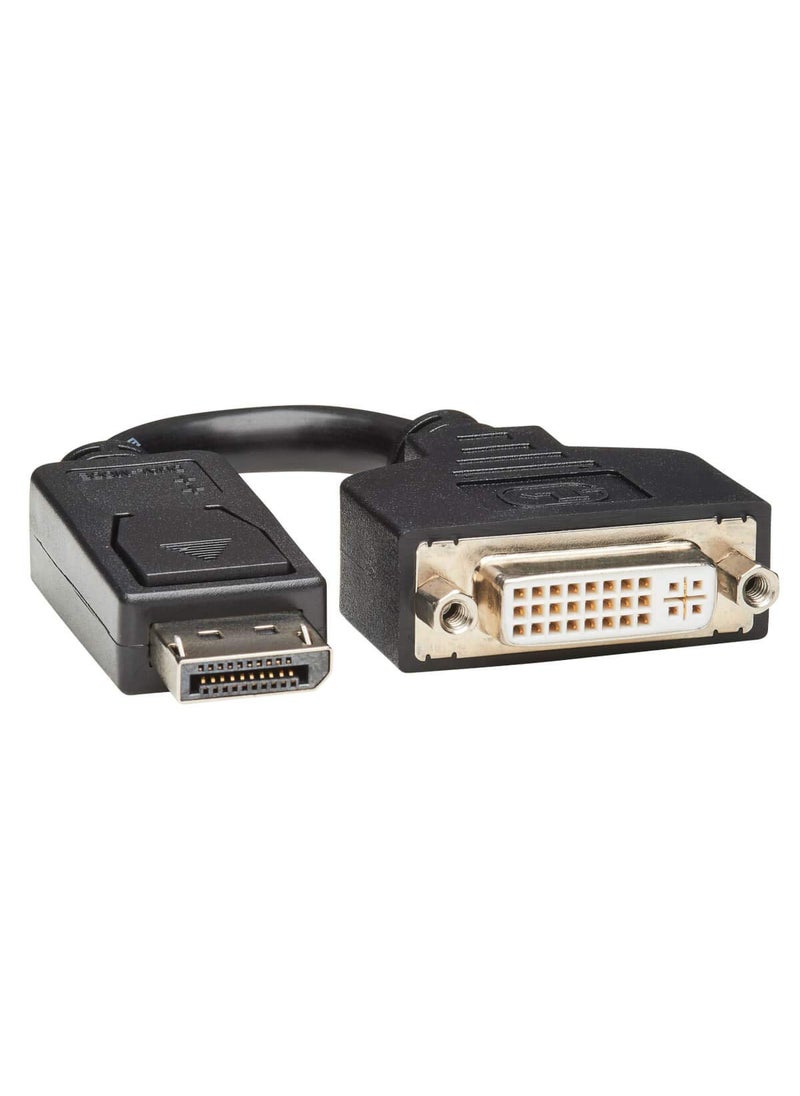 Tripp Lite Tripp Lite DisplayPort to DVI Adapter Cable DP2DVI Video Converter for DP-M to DVI-I-F 6in (P134-000)  - Image 4