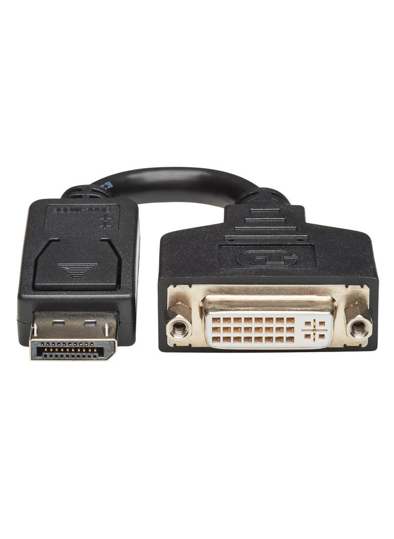 Tripp Lite Tripp Lite DisplayPort to DVI Adapter Cable DP2DVI Video Converter for DP-M to DVI-I-F 6in (P134-000)  - Image 5