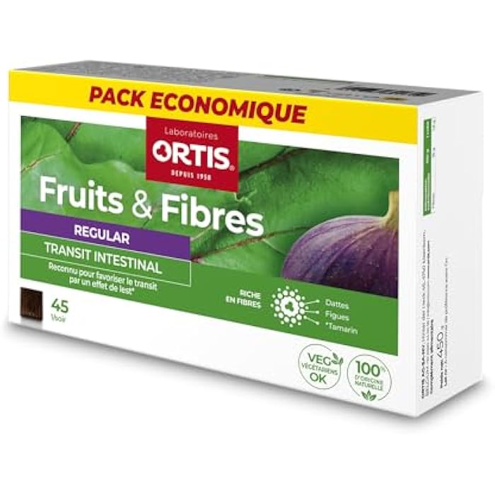Ortis Fruits & Fibres Regular 45 Squares to Chew - Image 1