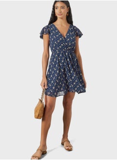 MELA LONDON Floral Print A-Line Dress  - Image 4