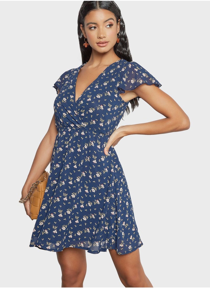 Floral Print A-Line Dress - pzsku/ZA55400F06390311E8AB7Z/45/_/1694819928/fced435e-9a61-4de9-8af0-a93c78c7c215