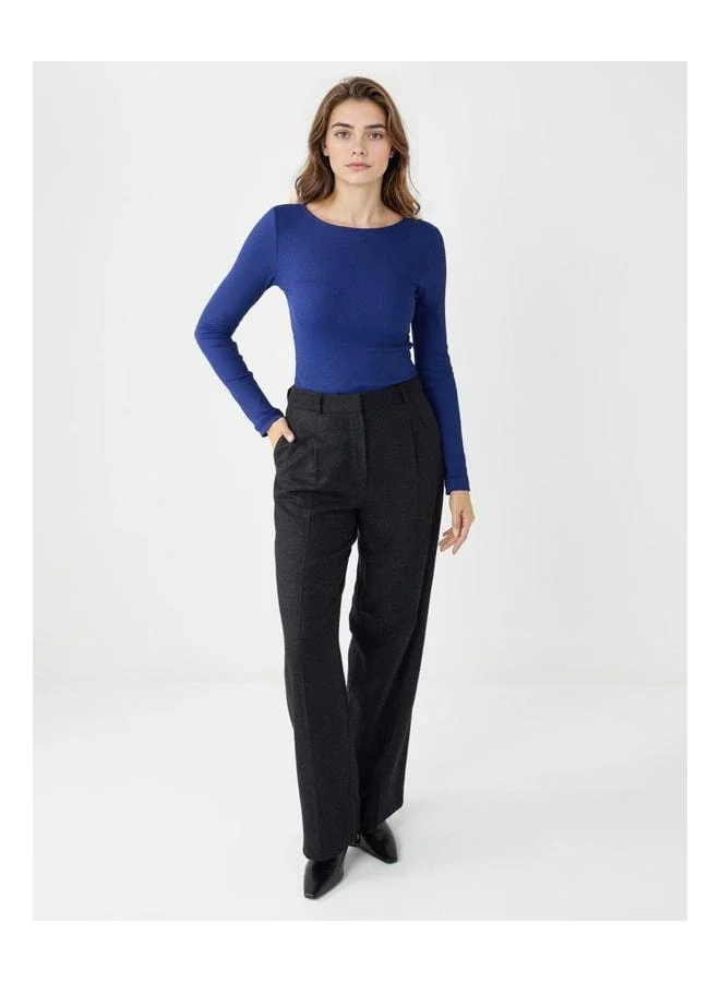 Jimmy Key Saks Narrow Fit Boat Neck Knit Blouse.