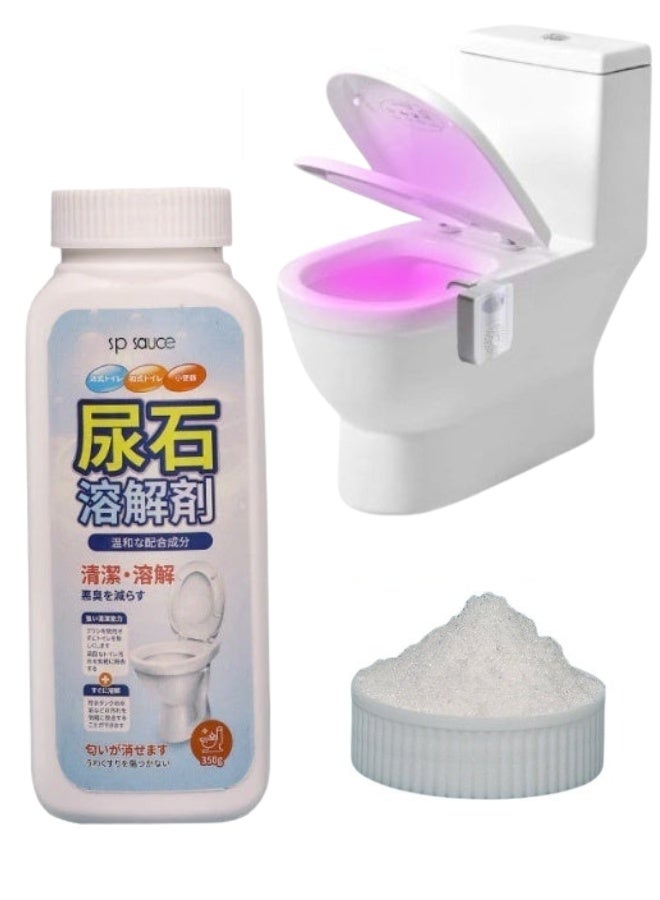 منظف ​​قوي للمراحيض ومزيل للترسبات الكلسية - مسحوق فوار للتنظيف العميق، وإزالة البقع والروائح، وتطهير الأسطح الخزفية، وآمن على الأنابيب وأحواض المراحيض، ويعيد اللمعان بسهولة - Image 1