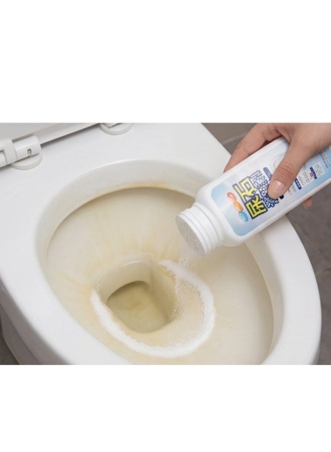 منظف ​​قوي للمراحيض ومزيل للترسبات الكلسية - مسحوق فوار للتنظيف العميق، وإزالة البقع والروائح، وتطهير الأسطح الخزفية، وآمن على الأنابيب وأحواض المراحيض، ويعيد اللمعان بسهولة - Image 5