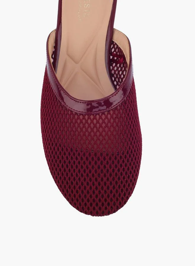 Celeste BURGUNDY Women Slip-On Mules for Women | Best Price UAE