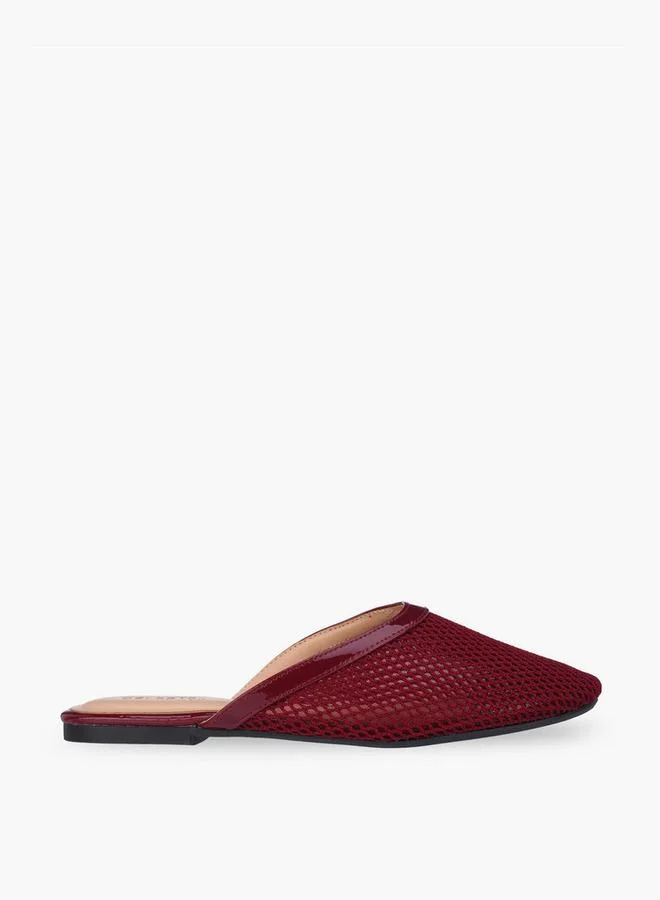 Celeste BURGUNDY Women Slip-On Mules for Women | Best Price UAE