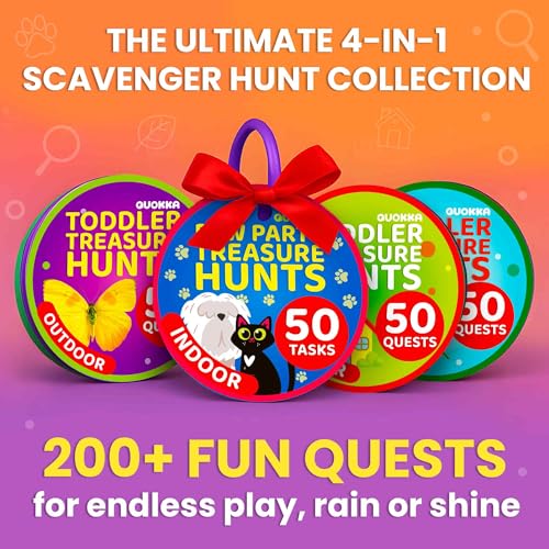 QUOKKA Scavenger Hunt Game for Toddlers 35 200 Toddler Activities Outdoor Indoor Cards Game Set Fun Educational Play for Preschool Boys and Girls and Early Development - Image 5