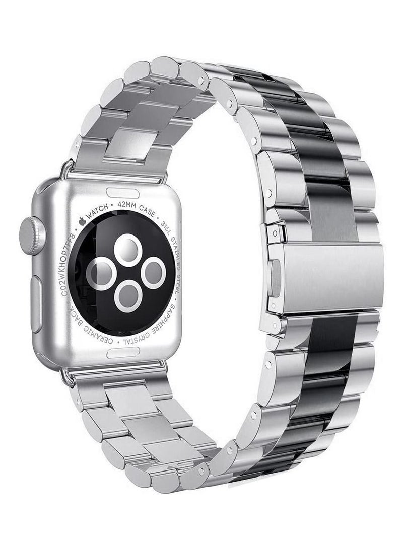 Rock Pow Stainless Steel Replacement Band For Apple Watch Series 7/6/5/4/3/2/1 42/44/45MM - Image 1