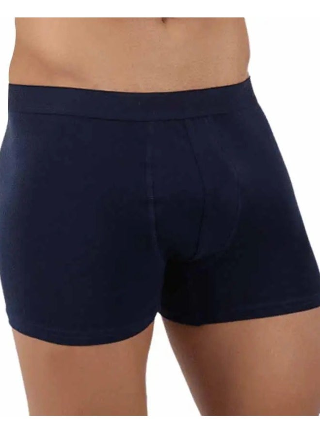Men Basic Plain Colored Boxers Bundle of 3 Boxers (Black, Grey, Navy Blue)