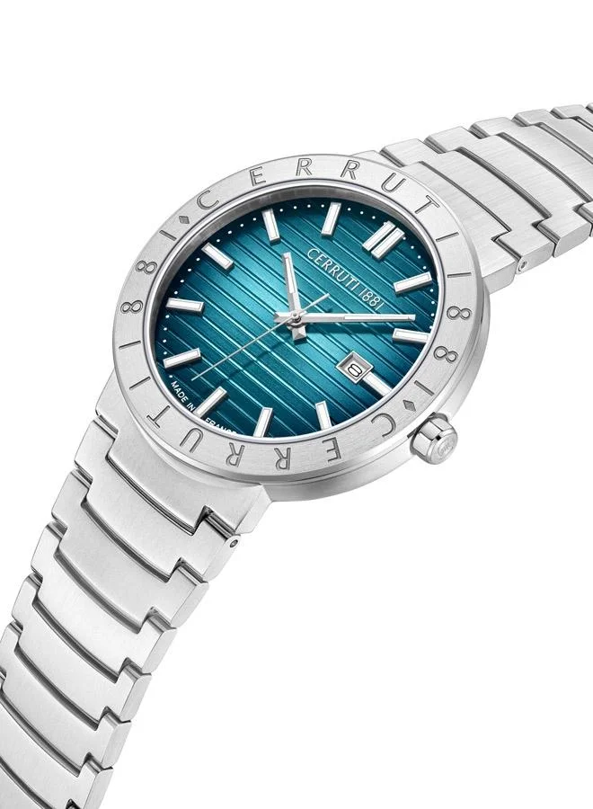 CERRUTI 1881 Cerruti 1881 Filiano Analog Blue Watch For Men Sapphire Coated Flat Glass And Stainless Steel Bracelet 42mm Water Resistant 5 ATM - CIWGA0043102