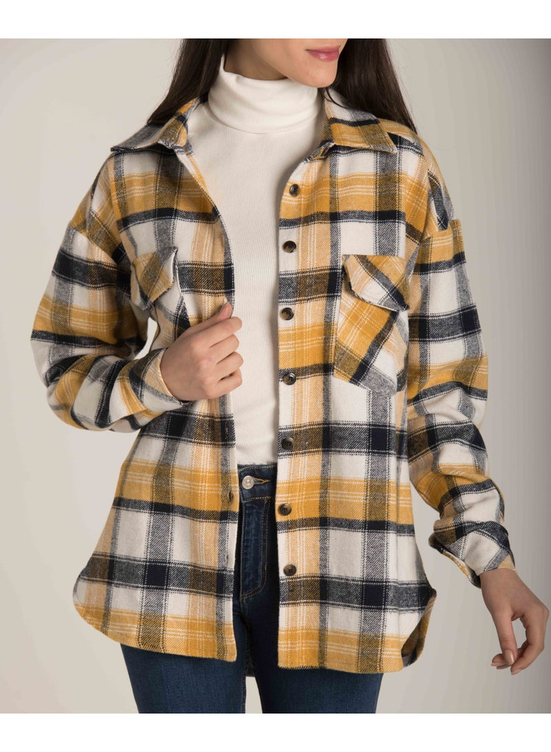 Marco Bergamo FLAP POCKET PLAID SHIRT - Image 2