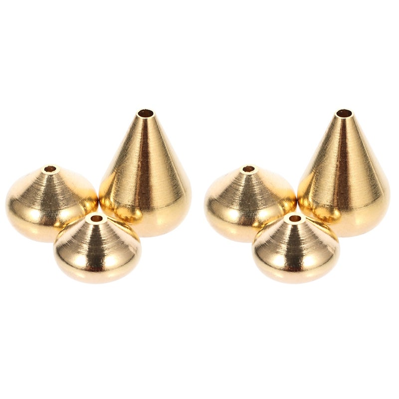 6 Pcs Incense Burner Copper Incense Stick Holder Burner Water Drop Shape Censer - Image 1