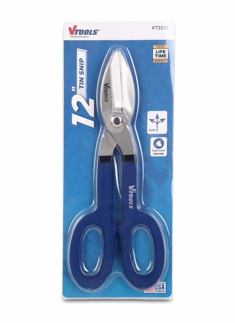 VTOOLS 12 Inch All Purpose Heavy Duty Tin Snips  - Image 3