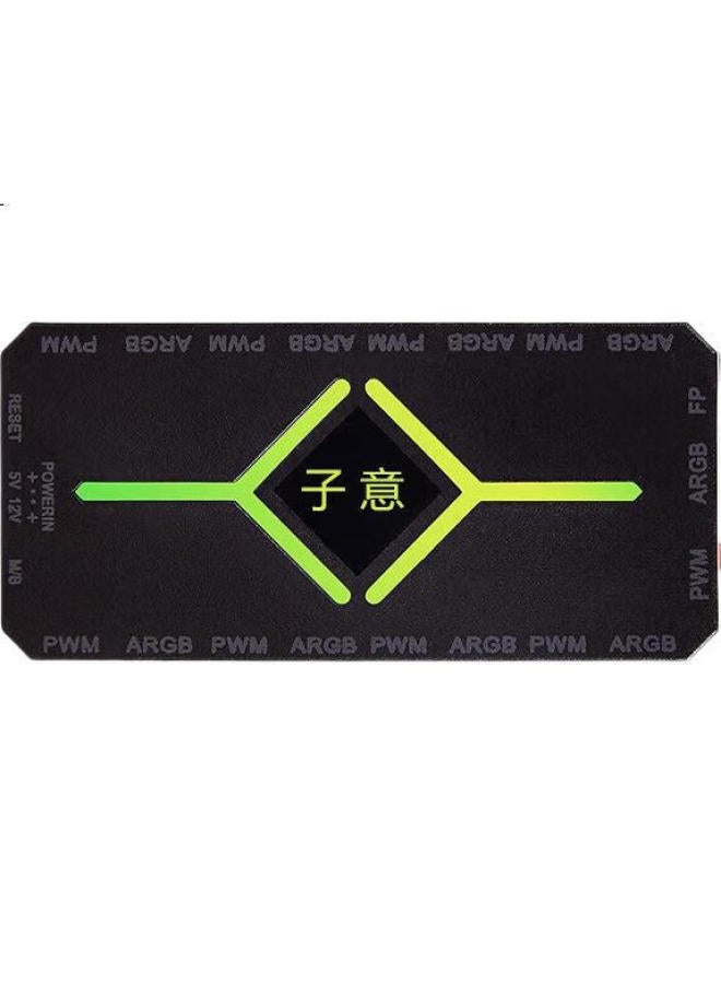Jplayer Ziyi Co-Branded Hub, Argb Synchronized Lighting, 5V 3-Pin White, 9-Port Controller (With Remote Control/Pwm Temperature Control), Jps-232 - Image 2