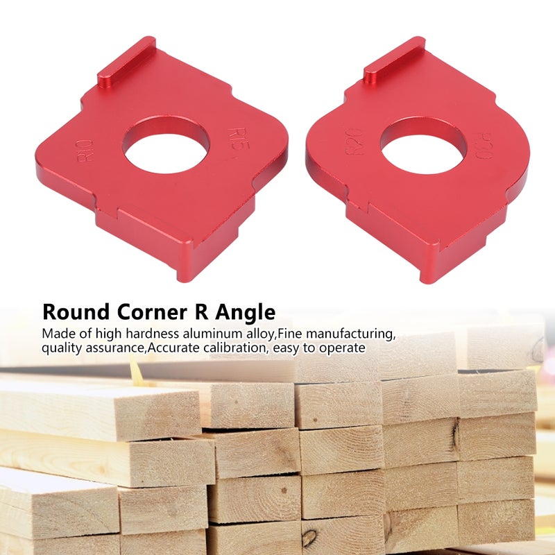 Round Corner R Angle Arc Template Half Fillet Fast Locator Woodworking Positioning Tool - Image 2