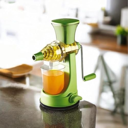 SUPERMOM Vegetable Juicer Machine for Home – Manual Hand Press Fruit & Vegetable Juicer, Portable Non-Electric Juice Extractor, Durable & Easy to Use Juicer for Healthy Fresh Juices (Mix Colour) - Image 1