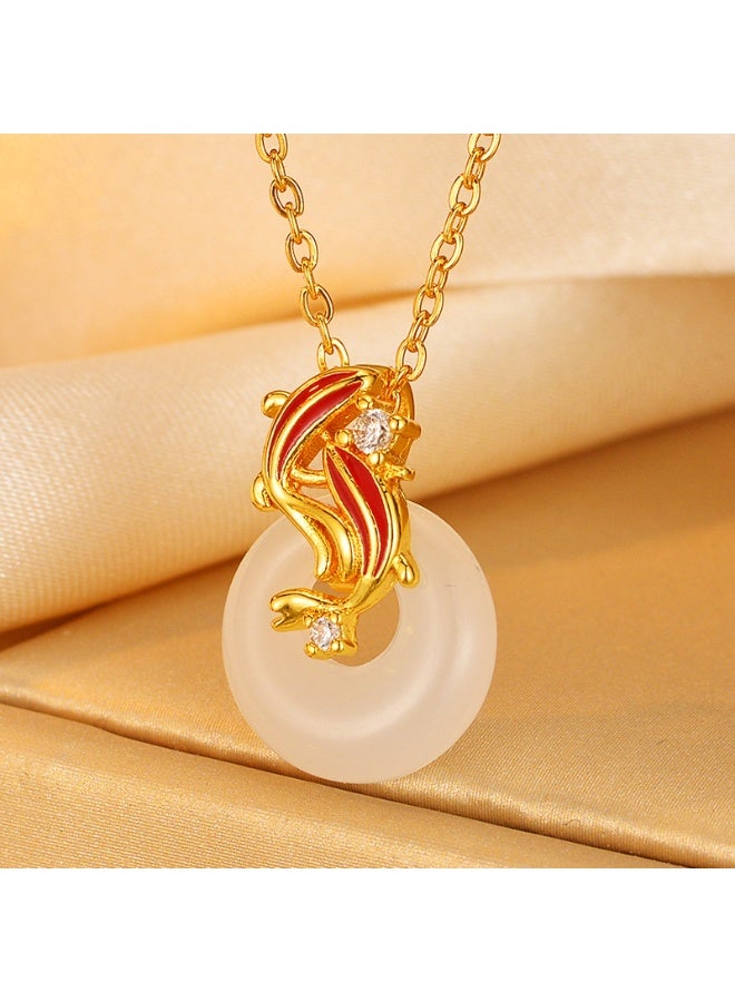 KUYING Fashionable Retro Light Luxury Personalized Necklace 