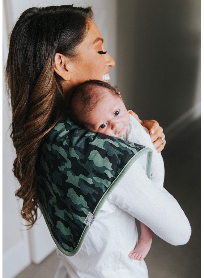 Copper Pearl Premium Baby Burp Cloths - 3-Pack Large Cotton Burp Cloths, Extra Soft Spit Up Rags with 3 Absorbent Layers, Perfect for Baby Boy Gifts (21" x 10" Size, Diesel Set) - Image 3