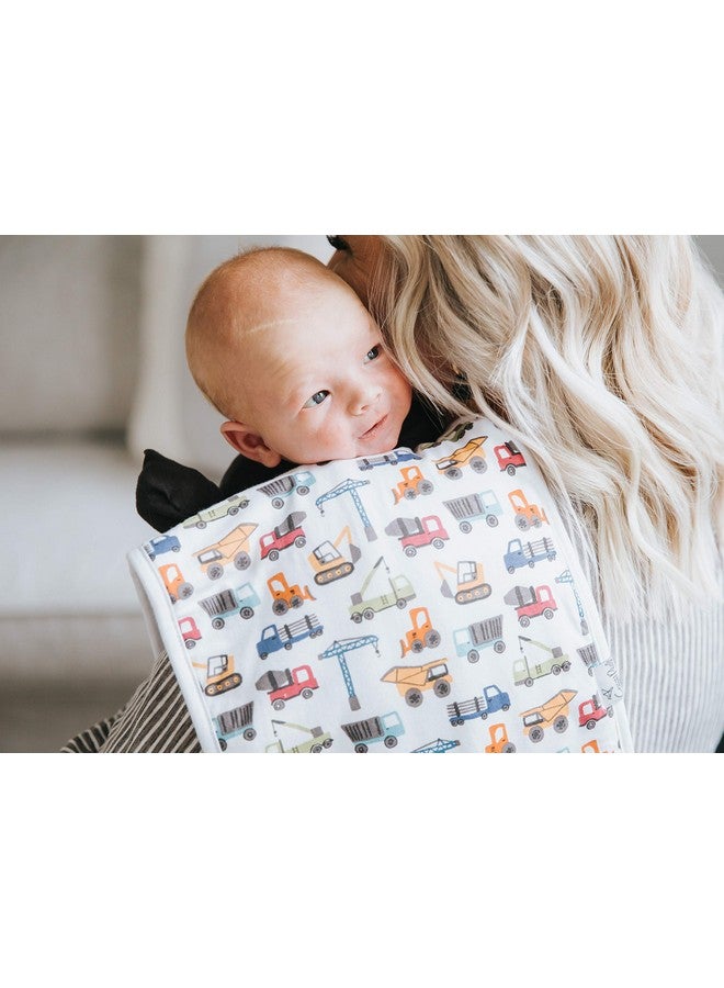 Copper Pearl Premium Baby Burp Cloths - 3-Pack Large Cotton Burp Cloths, Extra Soft Spit Up Rags with 3 Absorbent Layers, Perfect for Baby Boy Gifts (21" x 10" Size, Diesel Set) - Image 4