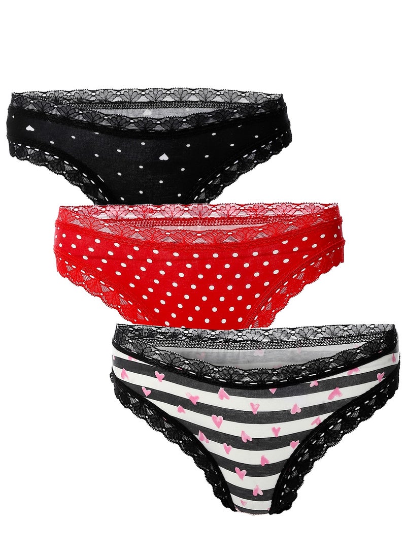 Mesery Bundle OF (3) Cotton Printed Bikini Dantel  - Image 1