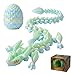 SYEFKJSA 3D Printed Dragon Eggs with Dragon Inside 12InchArticulated Fidget 3D Printed Animals Interesting Decorative Gift Easter Basket Essentials Stuffers Silk Macaron - Image 2