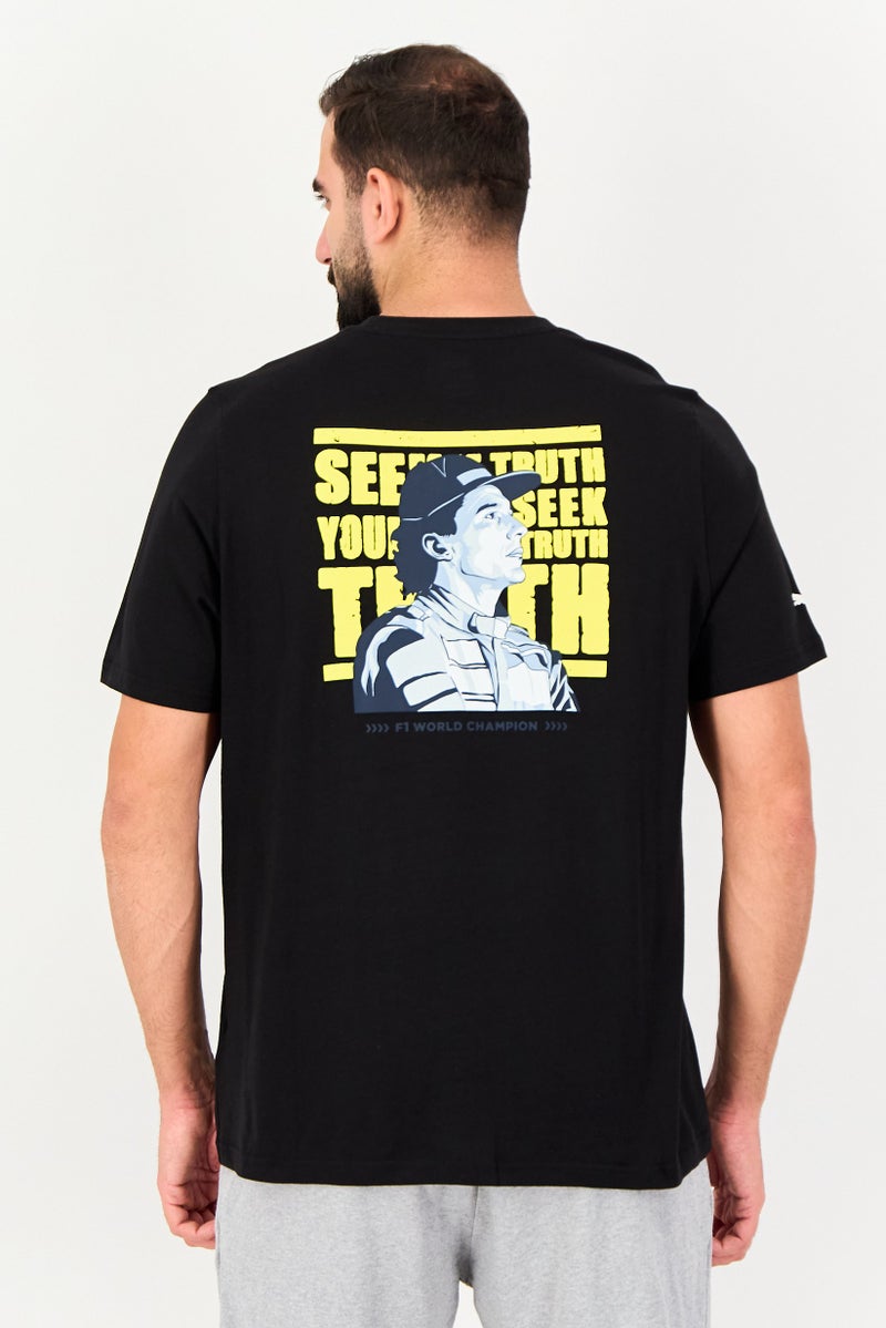 PUMA Men Sportswear Fit Short Sleeve Outdoor T-Shirt, Black - Image 2