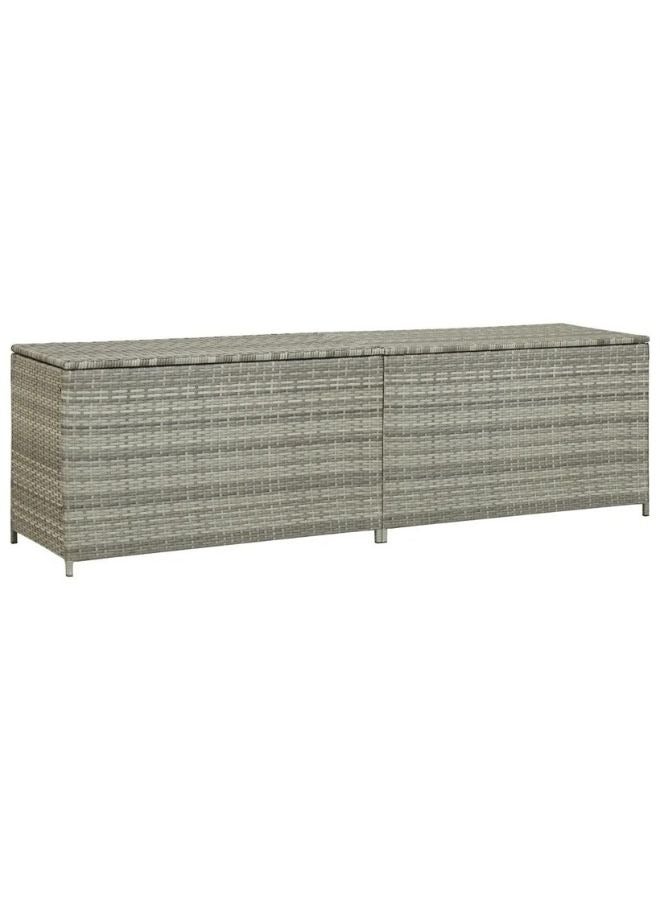 فيداكسل صندوق تخزين الحديقة بولي راتان 200x50x60 سم رمادي  - Image 1