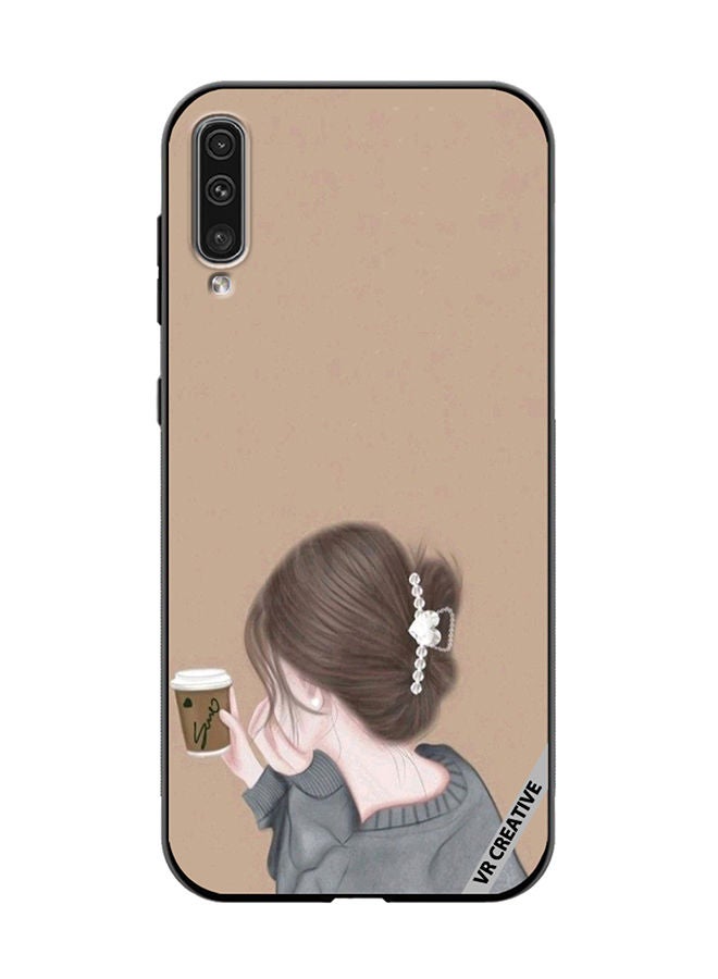 VR CREATIVE Protective Case Cover For Samsung Galaxy A50/A50s Sipping Design Multicolour - Image 1