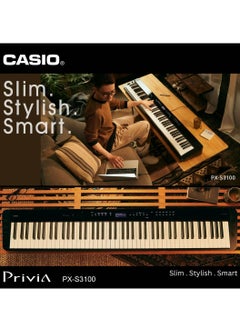 CASIO Privia PX-S3100 Digital Piano, Black, 88 Keys  - Image 5