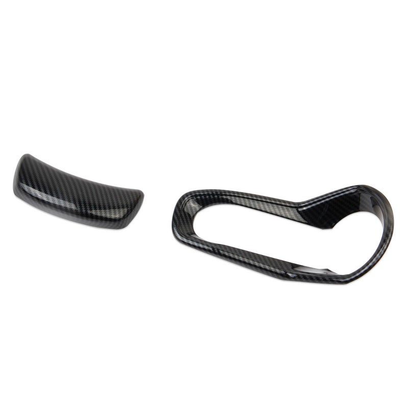 crosselec Carbon Fiber Style Center Console Gear Shift Button Panel Cover Trim Accessories for 2019-2025 Acura RDX - Image 2