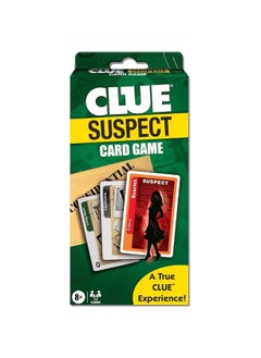 Clue Suspect Card Game - All The Fun of Clue - in Minutes!, by Winning Moves Games USA, Portable Card Game Edition of the Mystery Game Clue, for 3 to 4 Players, Ages 8+