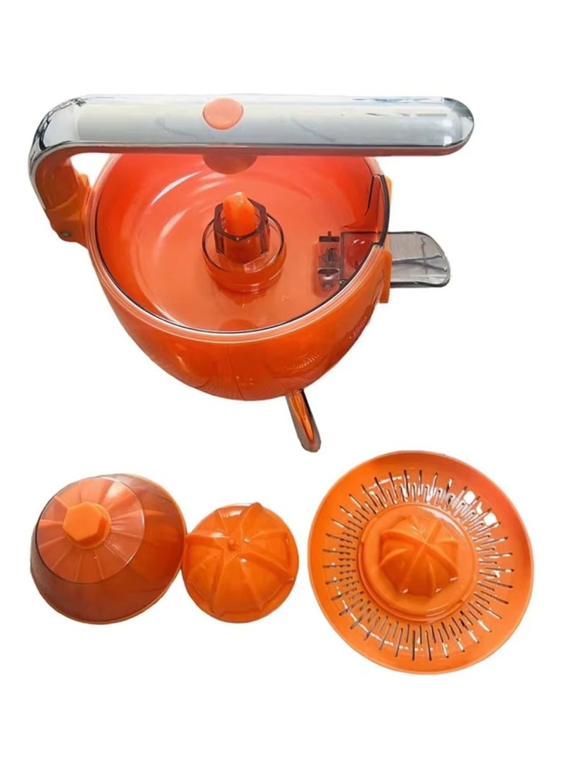 DIGI CORE Hands Free Electric Citrus Juicer, 1-Button Juicer Machine, Orange Lime Grapefruit Lemon Squeezer, Easy To Clean Orange Juicer Squeezer BPA-Free Electric Juicer 300W Anti Slip Feet Hand Press Juicer - Image 3