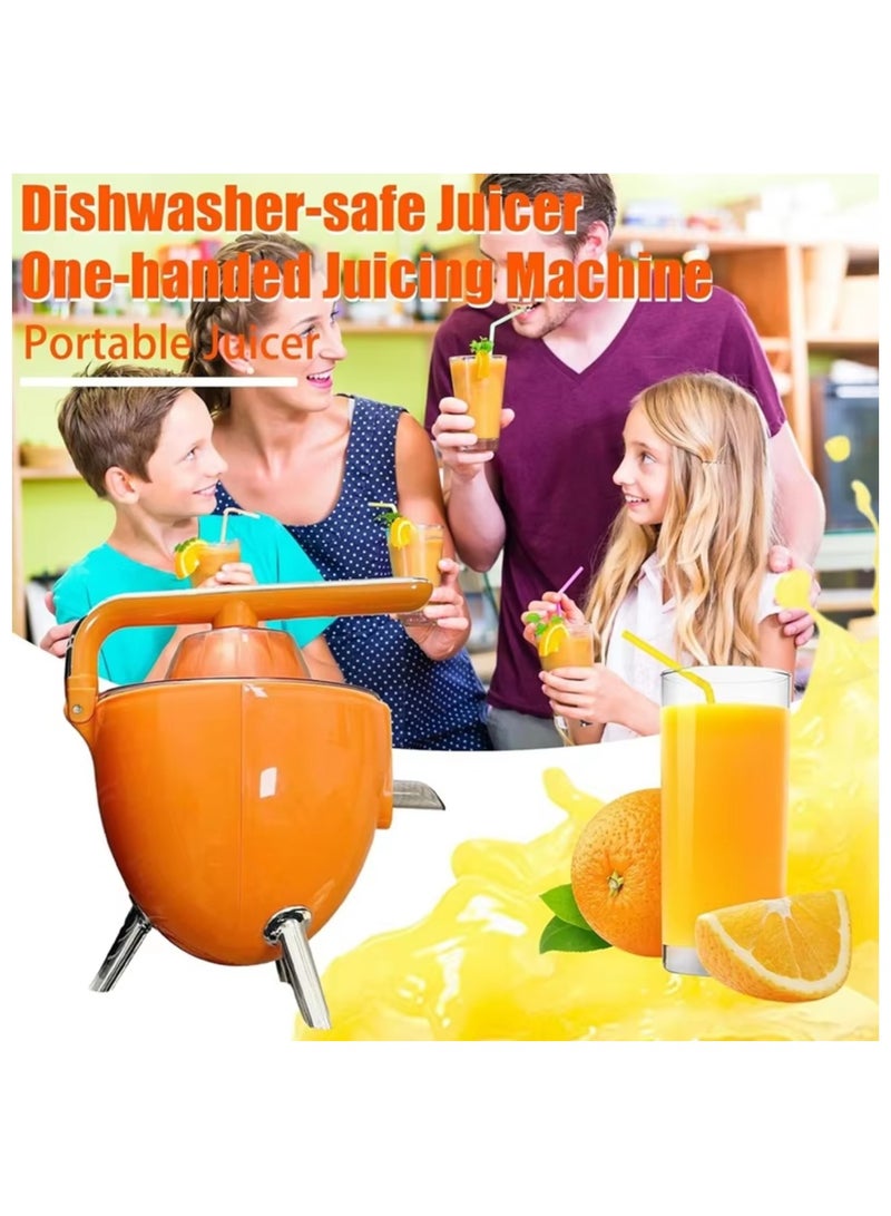 DIGI CORE Hands Free Electric Citrus Juicer, 1-Button Juicer Machine, Orange Lime Grapefruit Lemon Squeezer, Easy To Clean Orange Juicer Squeezer BPA-Free Electric Juicer 300W Anti Slip Feet Hand Press Juicer - Image 4